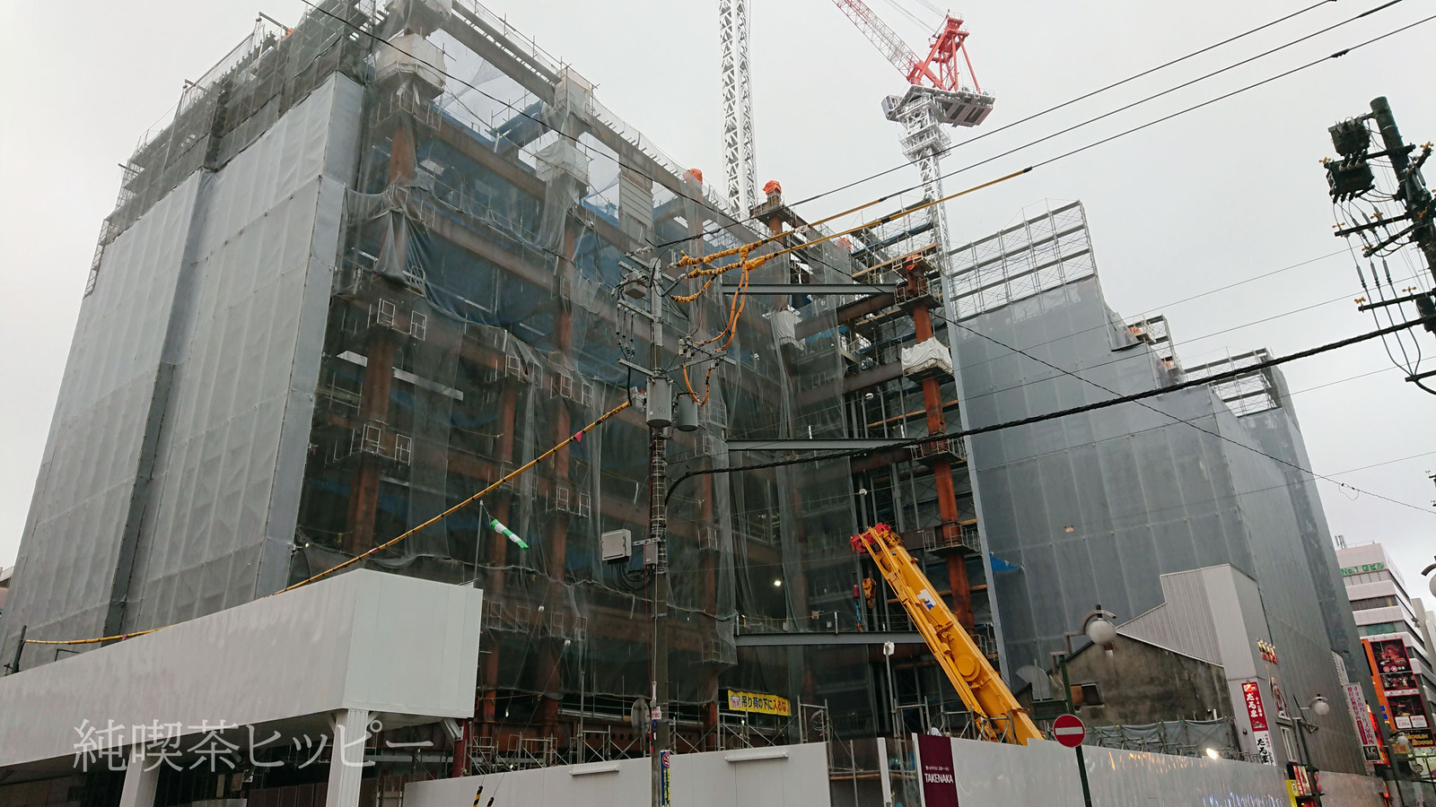 ラフィラ跡の建築中